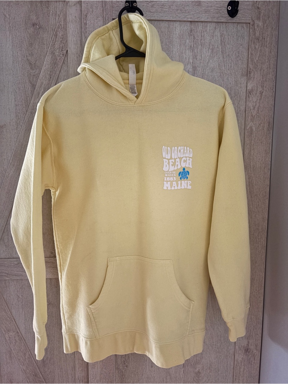 Old Orchard Beach Maine Yellow Hooded Sweatshirt